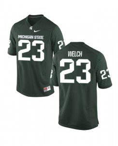 Men's Andre Welch Michigan State Spartans #23 Nike NCAA Green Authentic College Stitched Football Jersey FL50U31RA